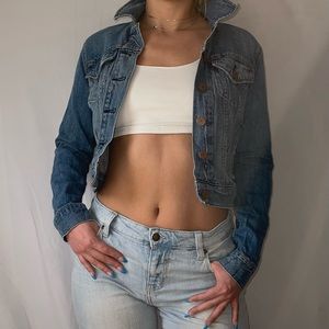 Cropped Levi Denim Jacket